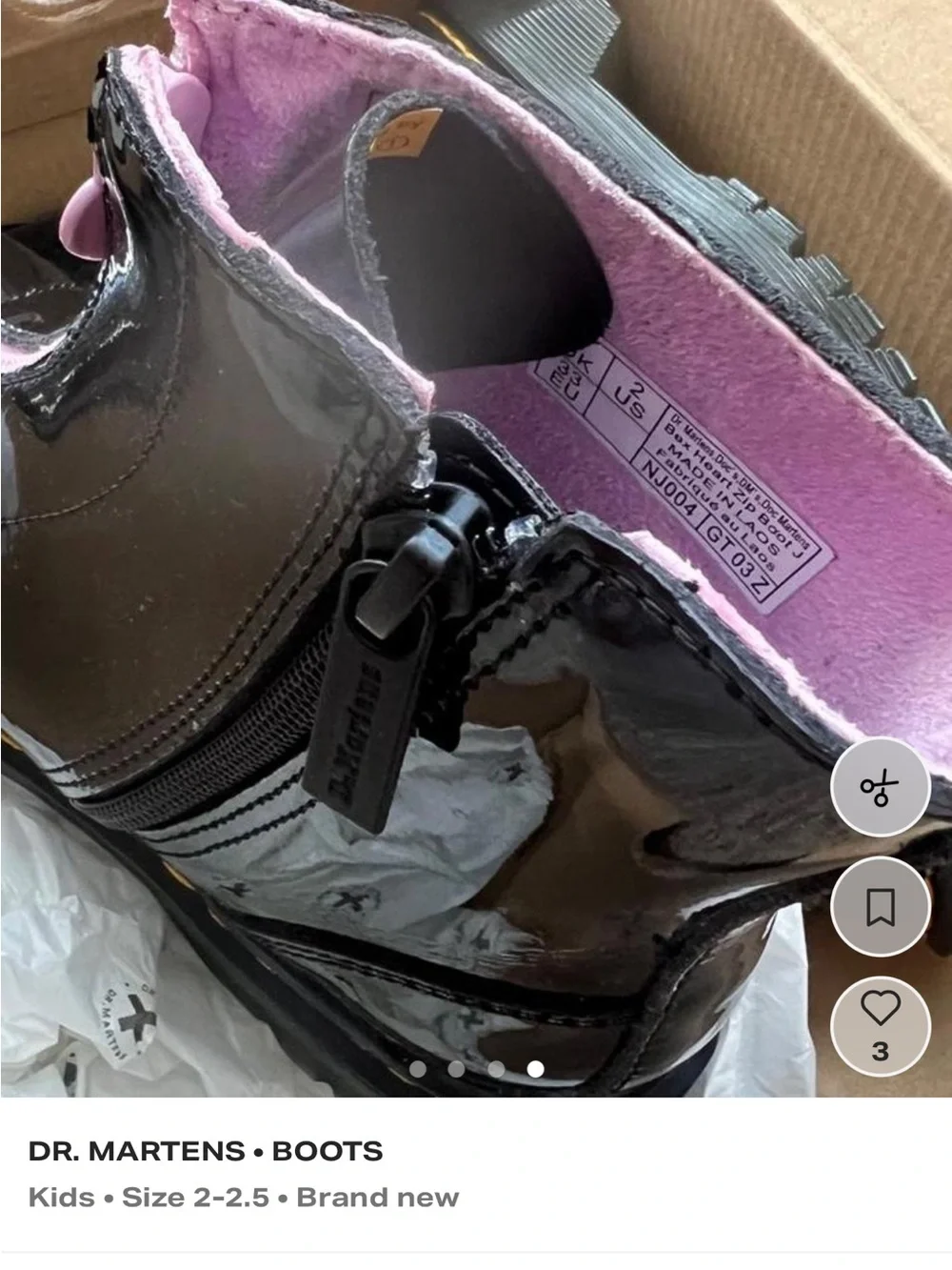 Dr. Martens glossy black